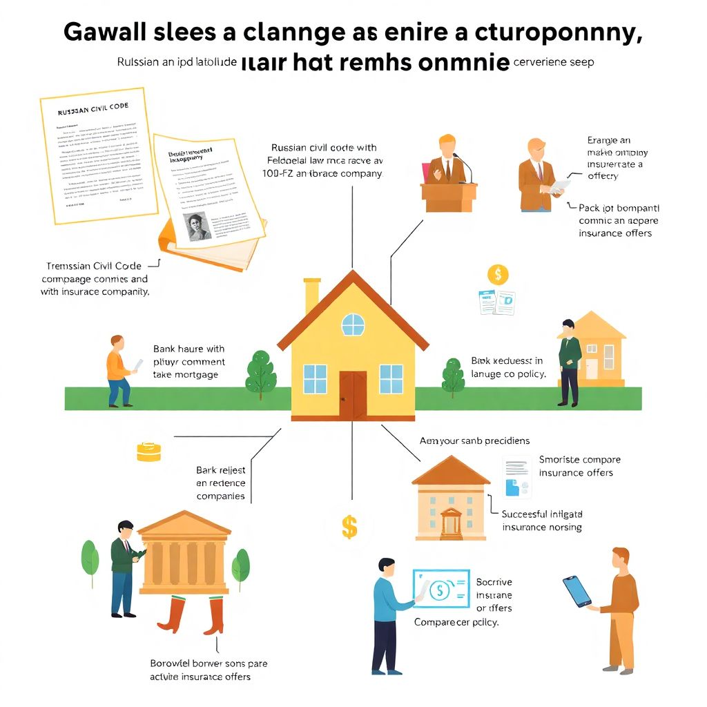 Как происходит смена страховой компании в период действия ипотечного договора?