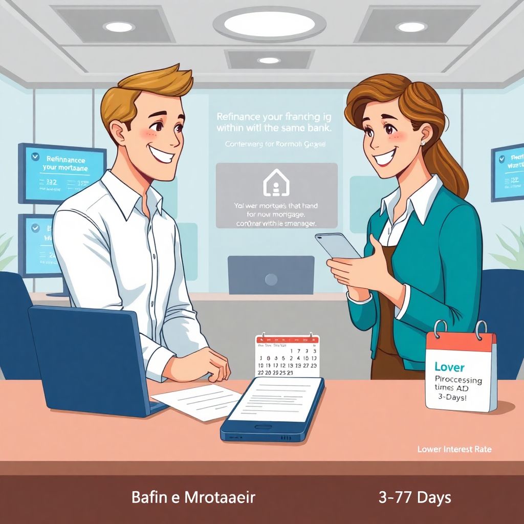 Как происходит процесс рефинансирования ипотеки внутри одного банка?