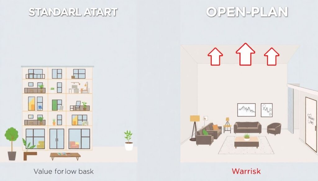 Как происходит оценка квартиры со свободной планировкой? - иллюстрация