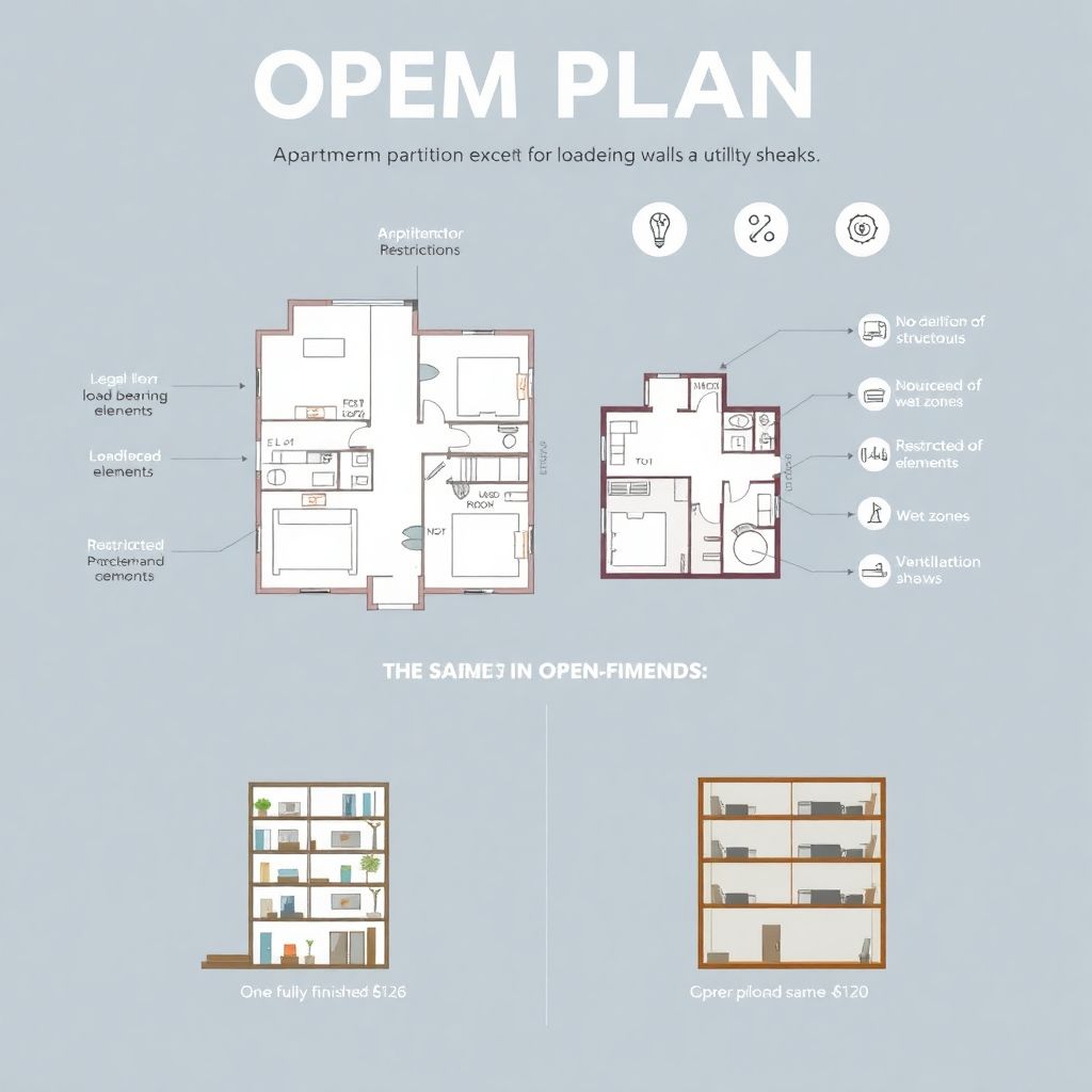 Как происходит оценка квартиры со свободной планировкой?