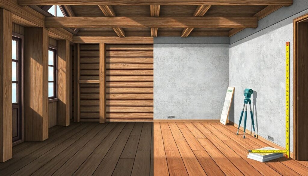 Как происходит оценка квартиры в доме с деревянными перекрытиями? - иллюстрация