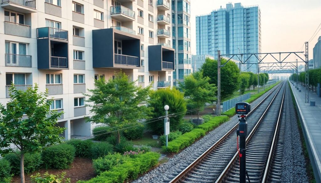 Как происходит оценка квартиры, если рядом проходит железная дорога? - иллюстрация