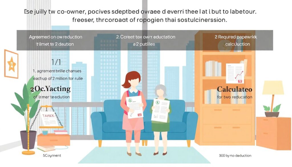 Как происходит процесс получения налогового вычета, если квартира куплена в совместную собственность? - иллюстрация