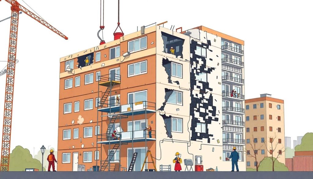 Как происходит оценка квартиры, если в доме планируется капитальный ремонт? - иллюстрация