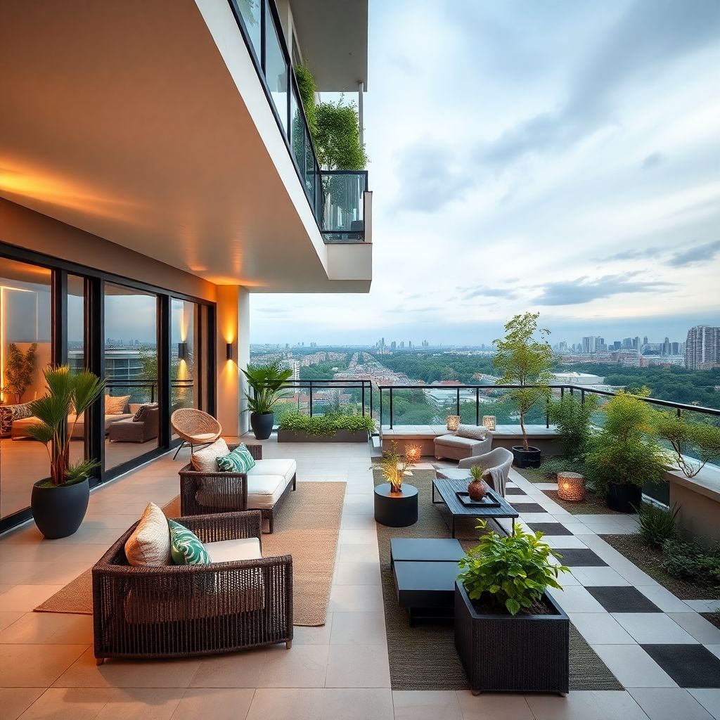 Как происходит оценка квартиры, если у нее есть терраса или собственный дворик?