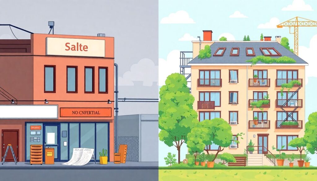 Как происходит оценка квартиры, если она была переведена из нежилого фонда в жилой? - иллюстрация