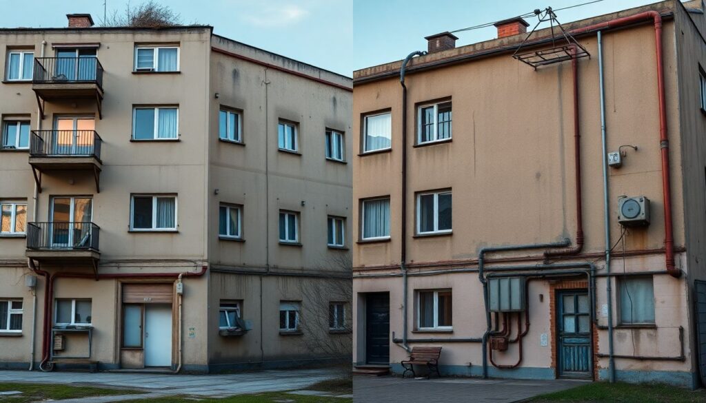 Как происходит оценка квартиры, если она находится в доме с ветхими коммуникациями? - иллюстрация