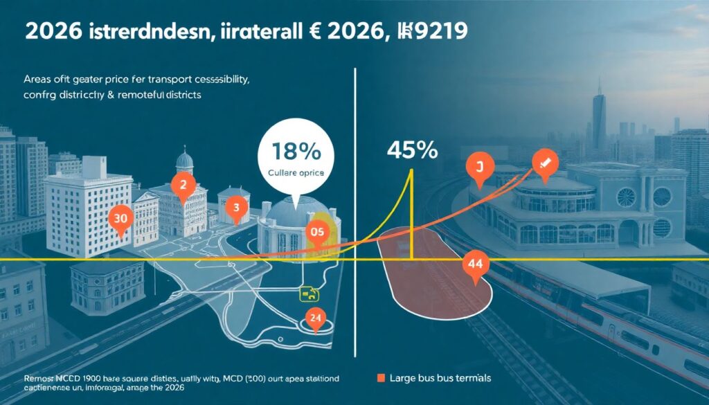 Как происходит оценка квартиры, если она находится в районе с хорошей транспортной доступностью? - иллюстрация