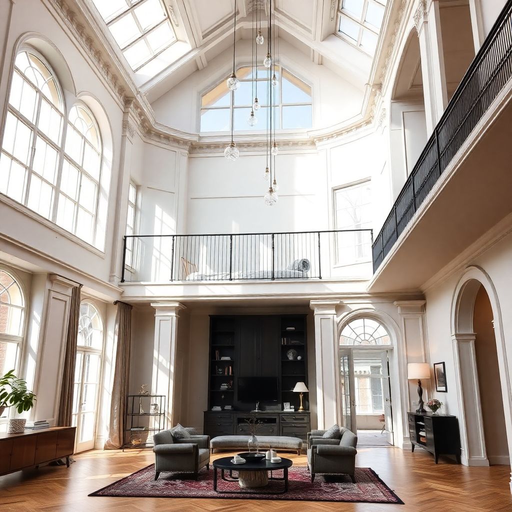 Как происходит оценка квартиры, если она находится в доме с высокими потолками?