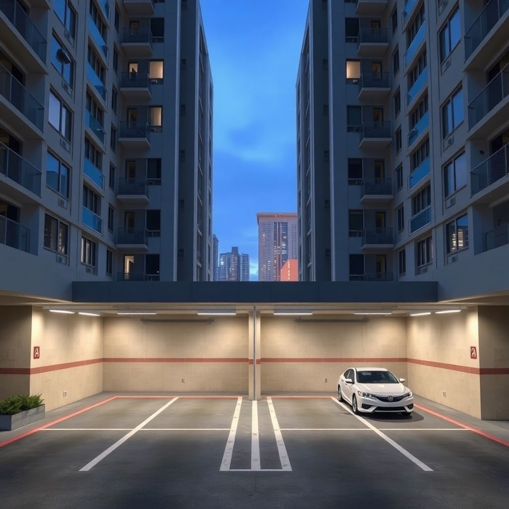 Как происходит оценка квартиры, если она находится в доме с подземным паркингом?