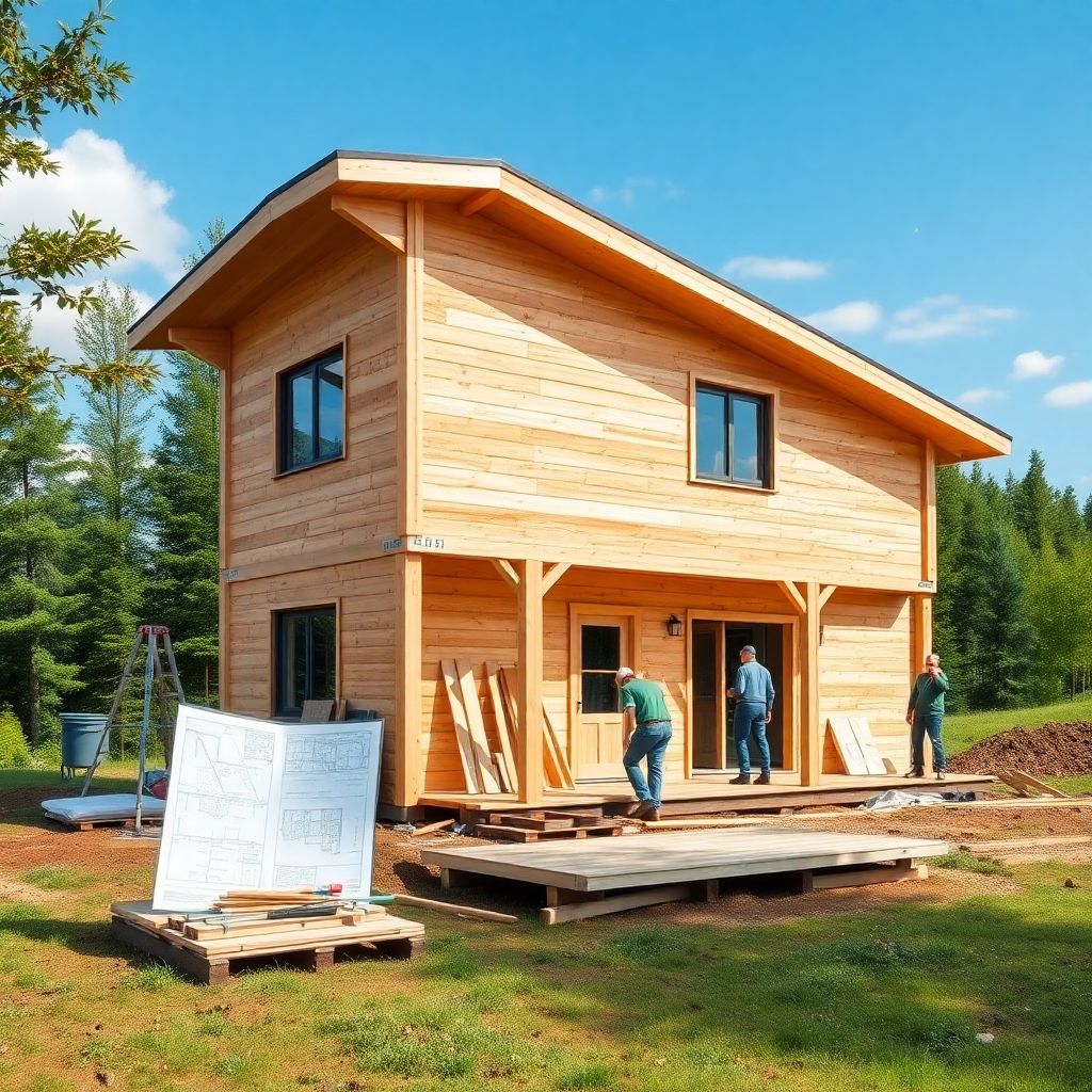 Что такое ипотека на строительство дома из бруса?